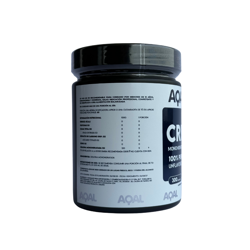Pack Creatina Monohidratada AQAL + Shaker Gratis