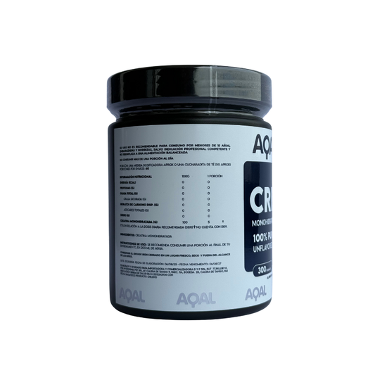Creatina Monohidratada AQAL – 300 g (60 porciones)