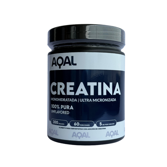 Pack 2 Creatinas Monohidratadas AQAL 300 g (120 porciones) – Creatina 100% pura y micronizada