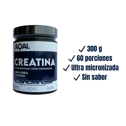Pack Creatina Monohidratada AQAL + Shaker Gratis
