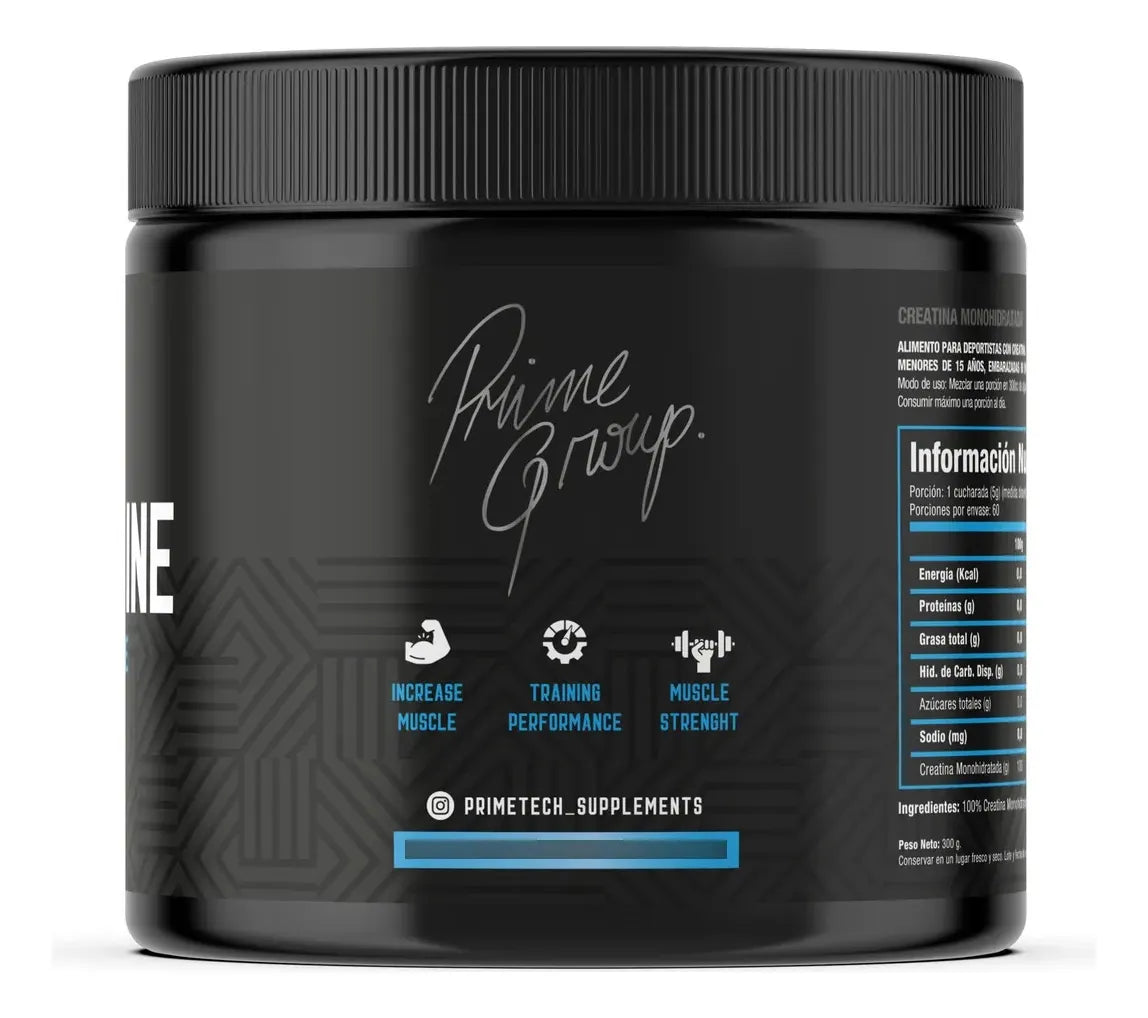 Pack x2 Creatina Monohidratada PrimeTech 300 g – Más fuerza, recuperación y ahorro